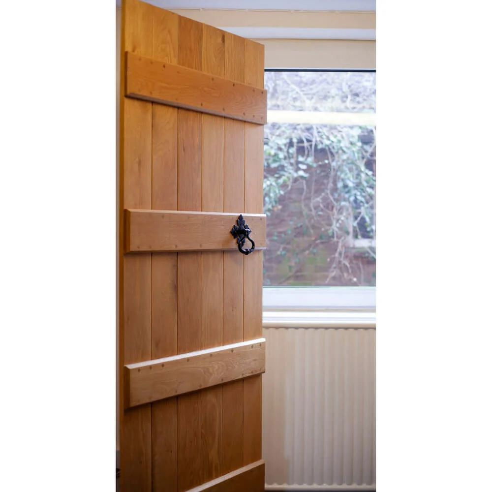 Solid Oak 4 Ledge Barn Door - Image 5