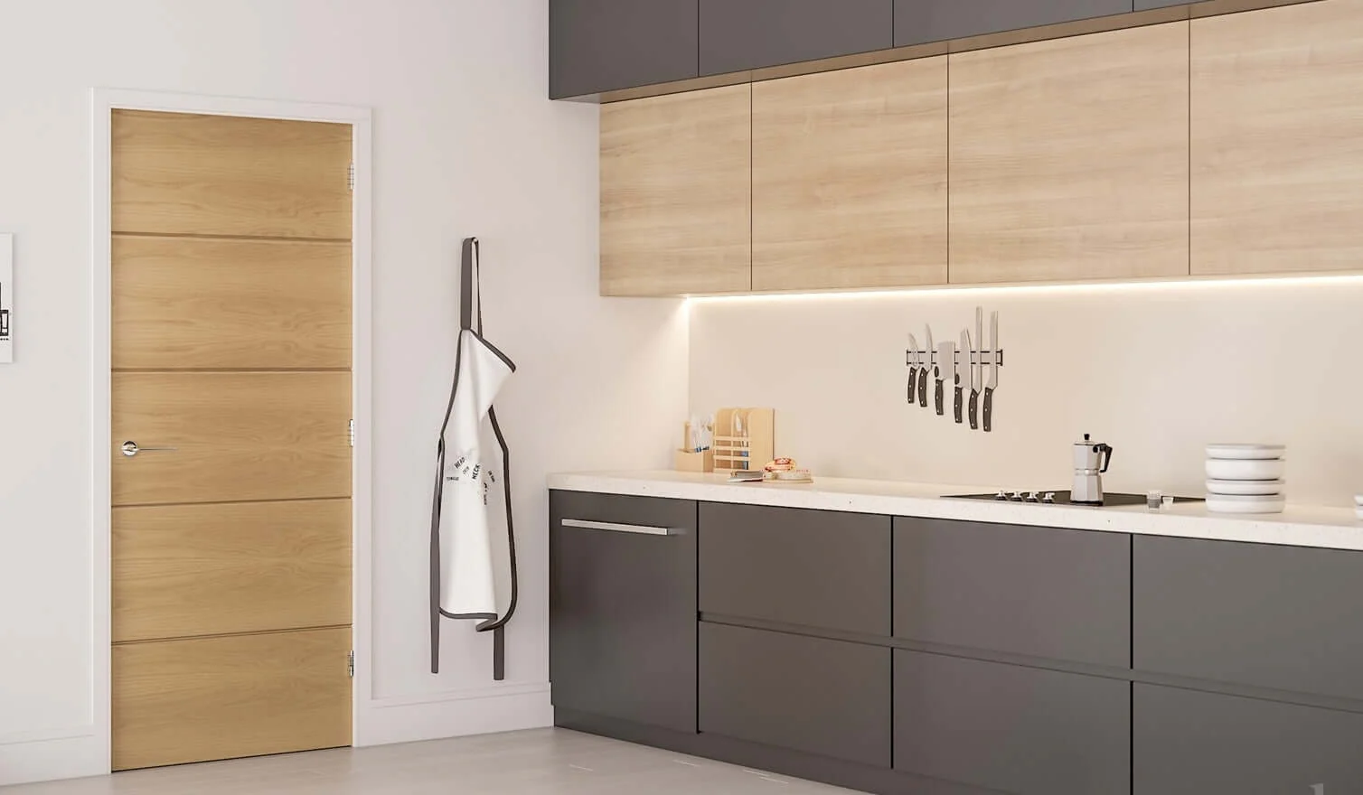Augusta Pre-Finished Oak Fire Door - Image 3