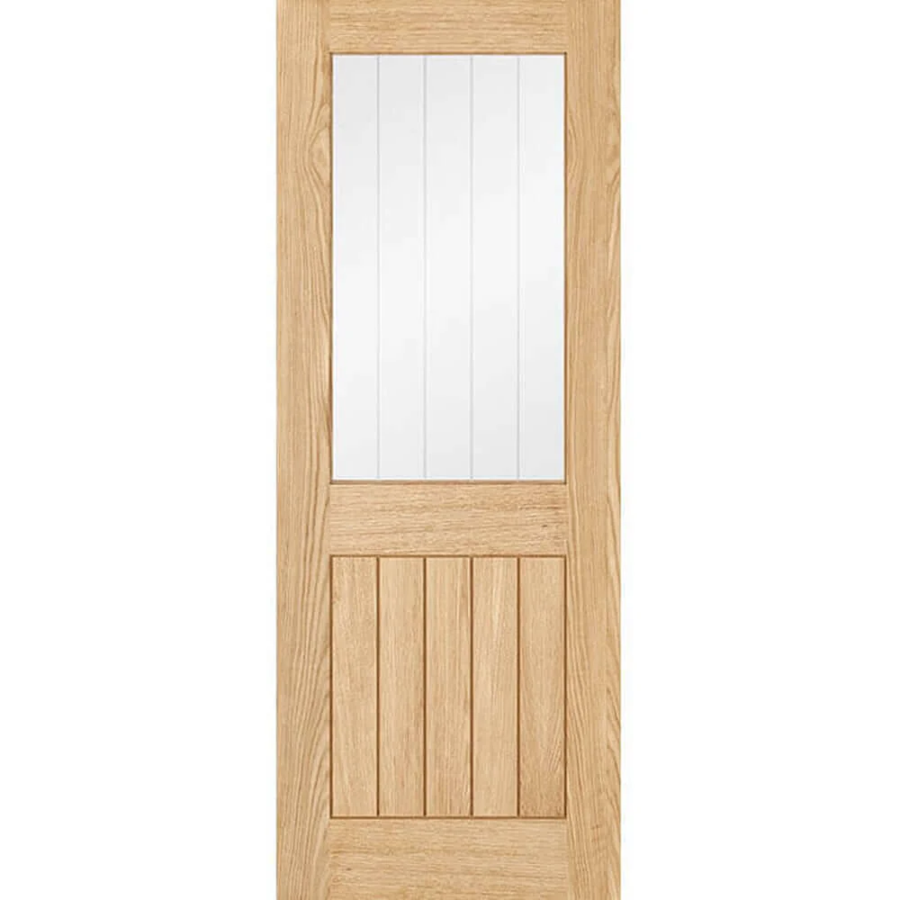 Belize Prefinished Oak 1 Light Glazed Internal Door - Image 2