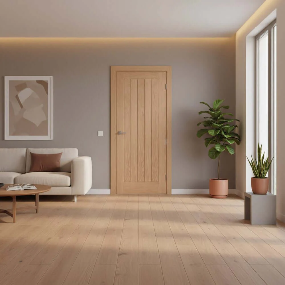 Belize Unfinished Oak FD30 Fire Internal Door