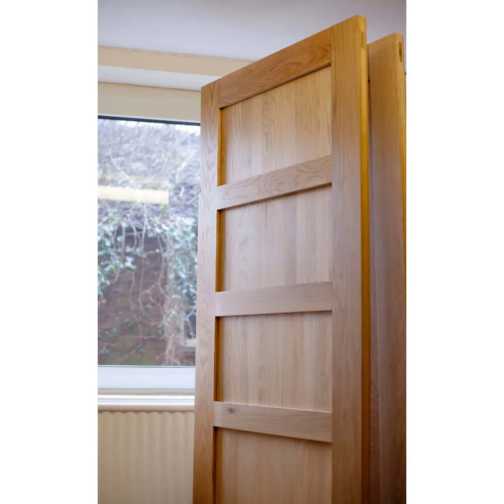 Bespoke Five Panel Shaker Style Solid Oak Door - Image 2