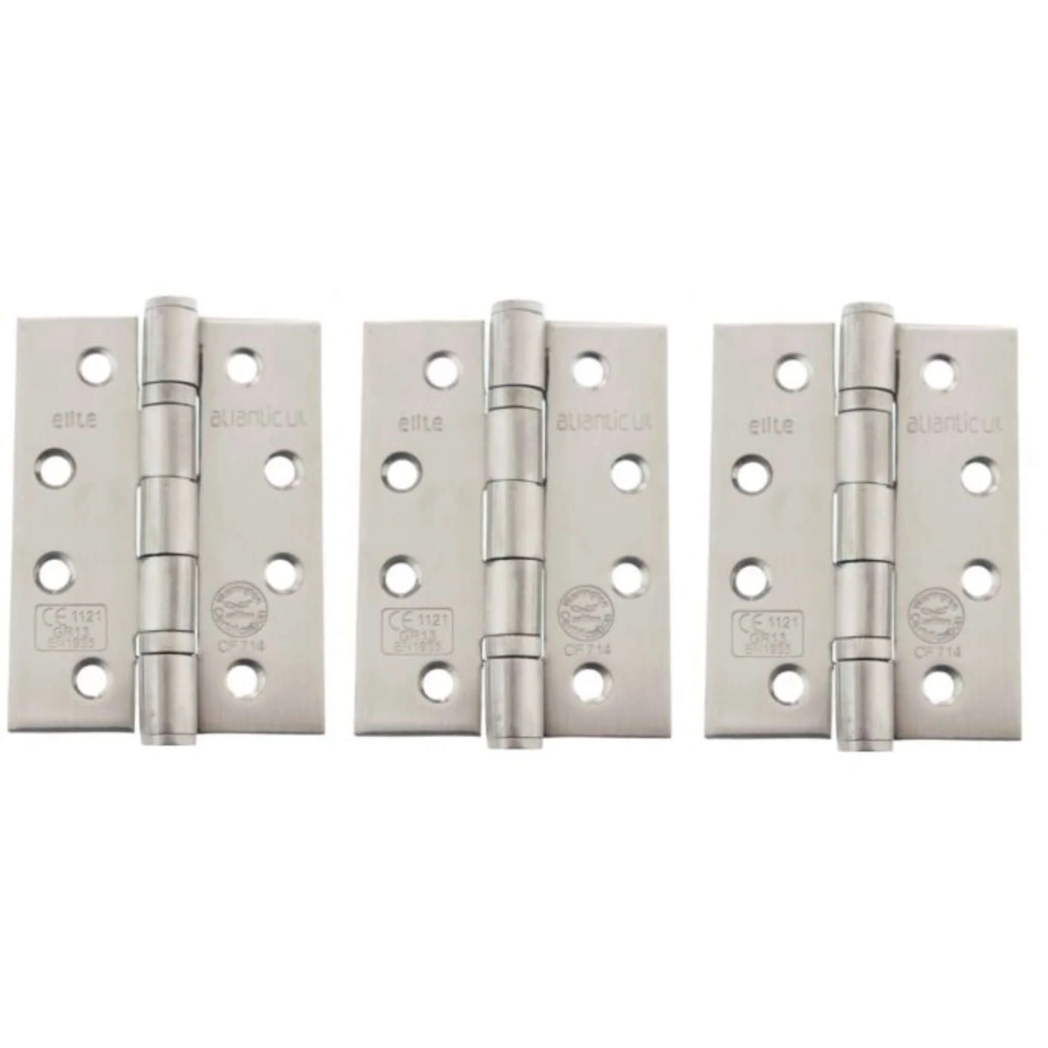Butt Hinges Fire Rated Hinges 4" x 3" x 3mm Set of 3 - Image 3