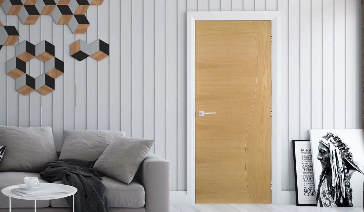 Cadiz Prefinished Oak Door - Image 3