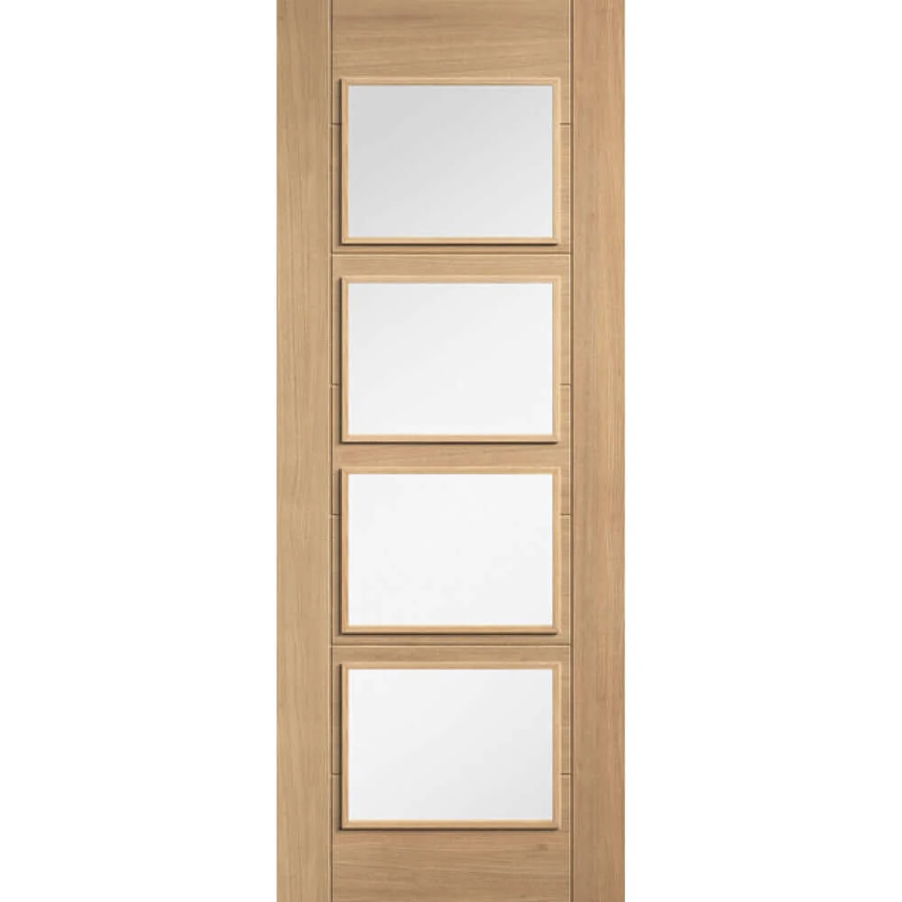 Carini Prefinished 4L Clear Glazed Oak Door - Image 2