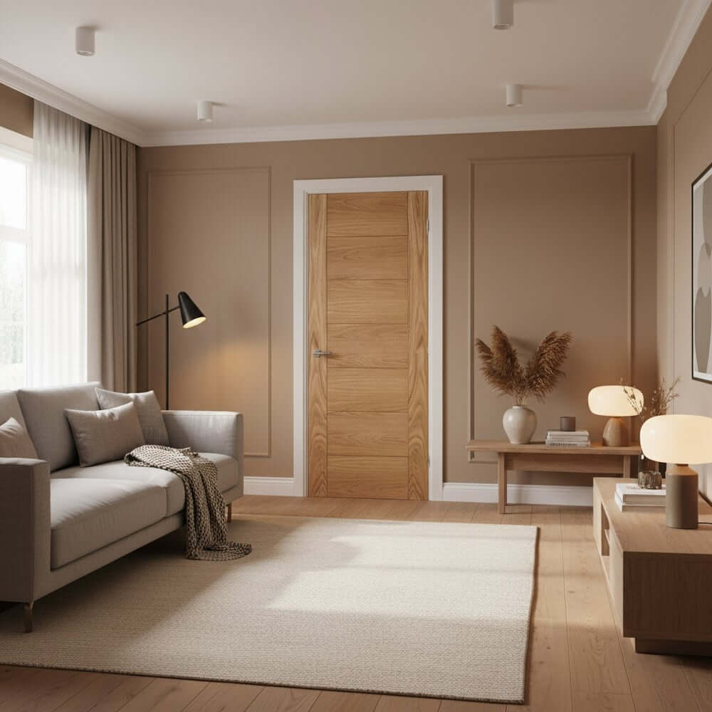 Carini Unfinished Oak Internal Door