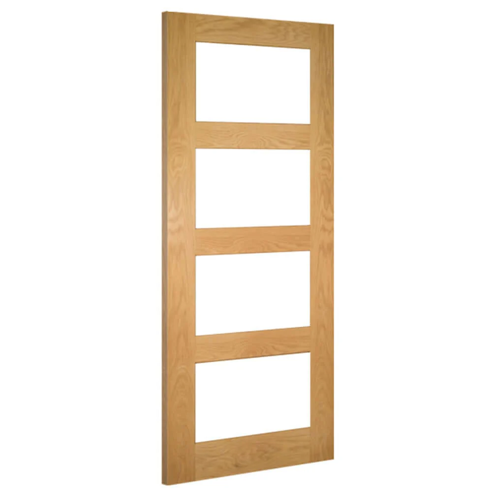Coventry Prefinished Oak Glazed FD30 Fire Door - Image 3