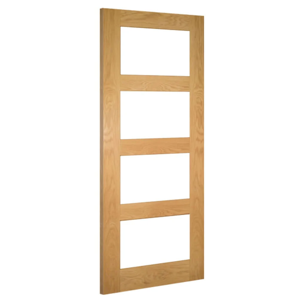 Coventry Unfinished Oak Glazed FD30 Fire Door - Image 3