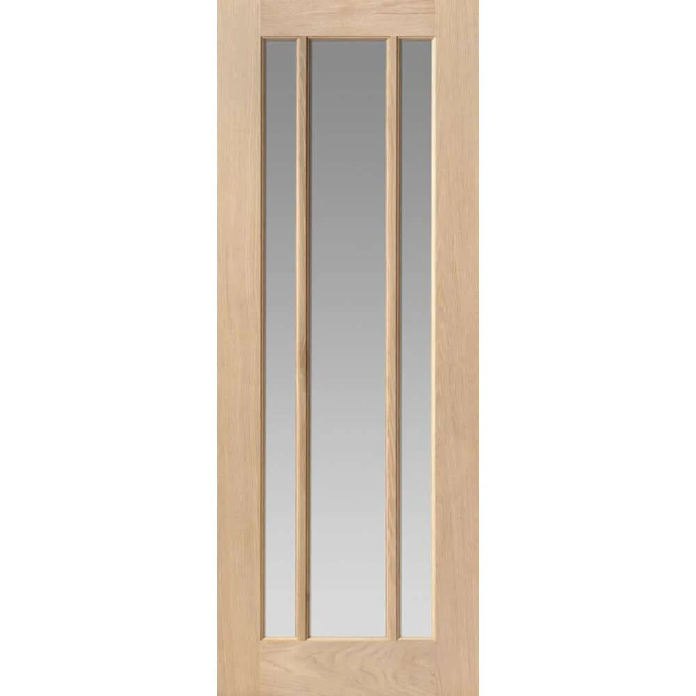 Darwin Unfinished Oak Clear Glazed Oak Door - Image 2