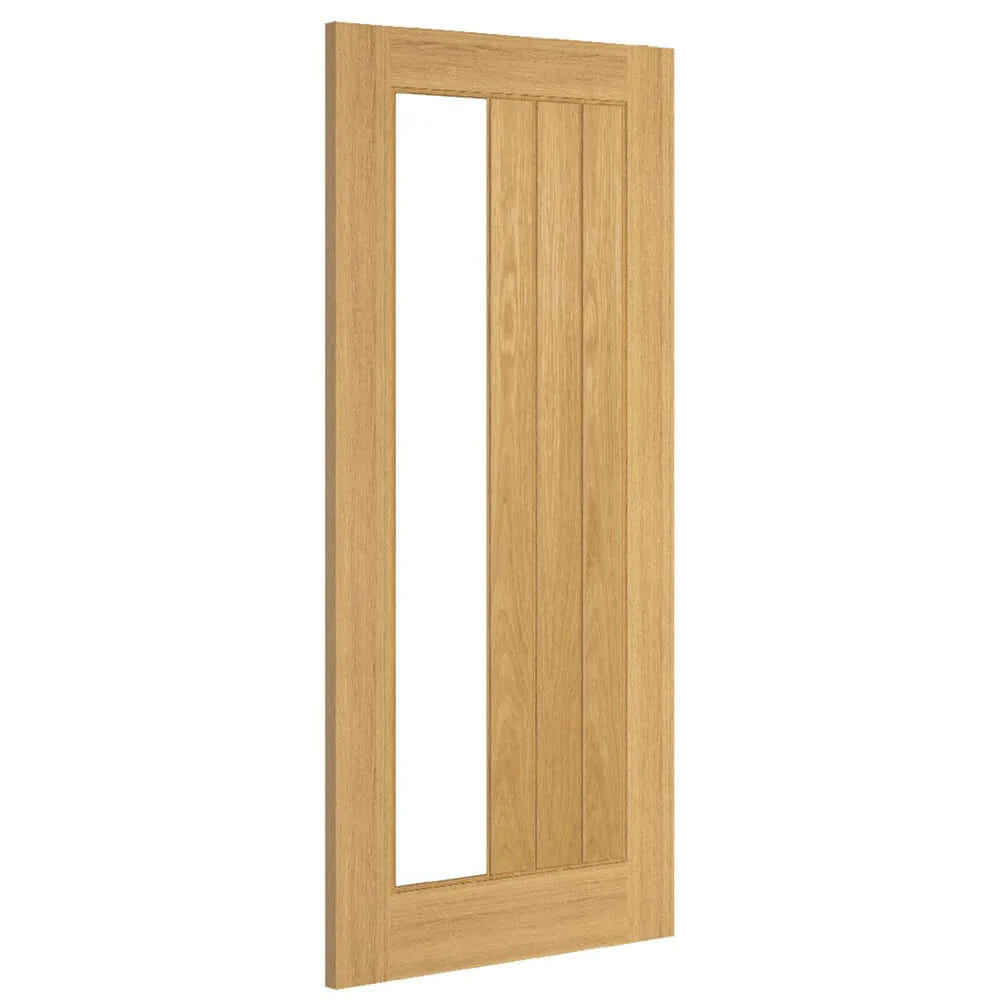 Ely Prefinished Oak 1SL Glazed Internal Door - Image 3