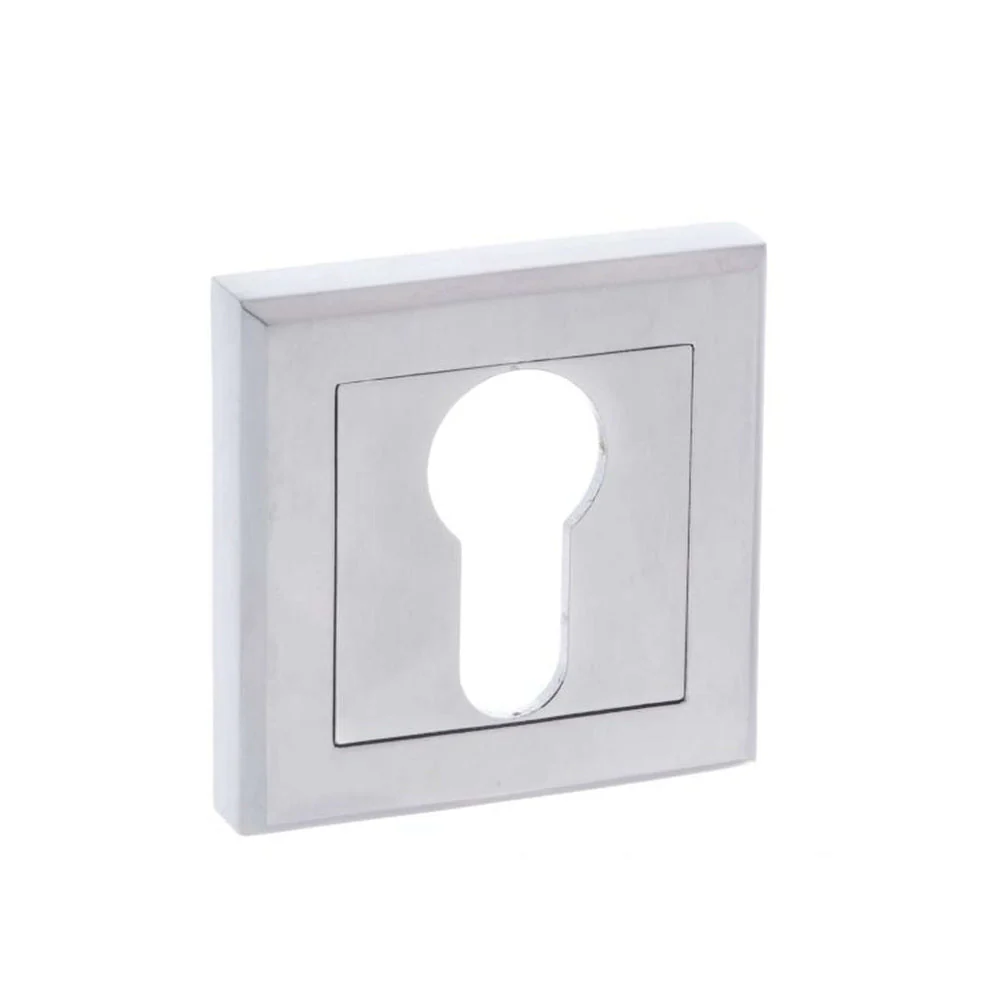 Euro Escutcheon Pair On Square Rose - Image 4