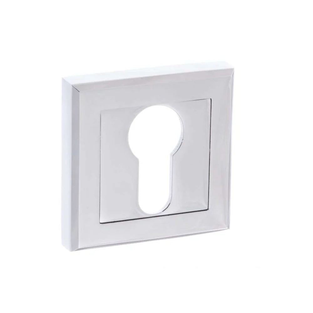Euro Escutcheon Pair On Square Rose - Image 5