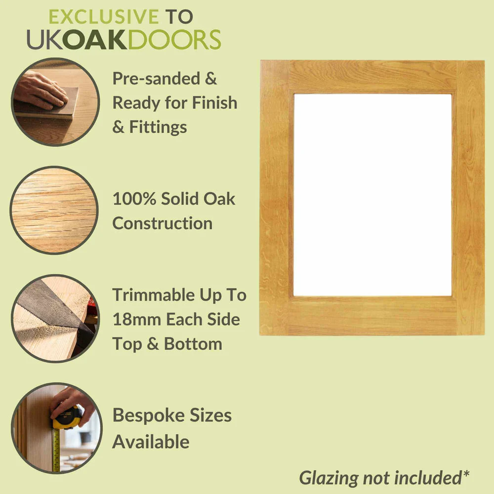 External French Door Solid Oak Stable Top - Image 3