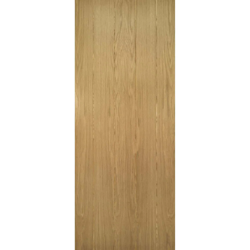 Galway Vertical Panel Oak Fire Door - Image 2