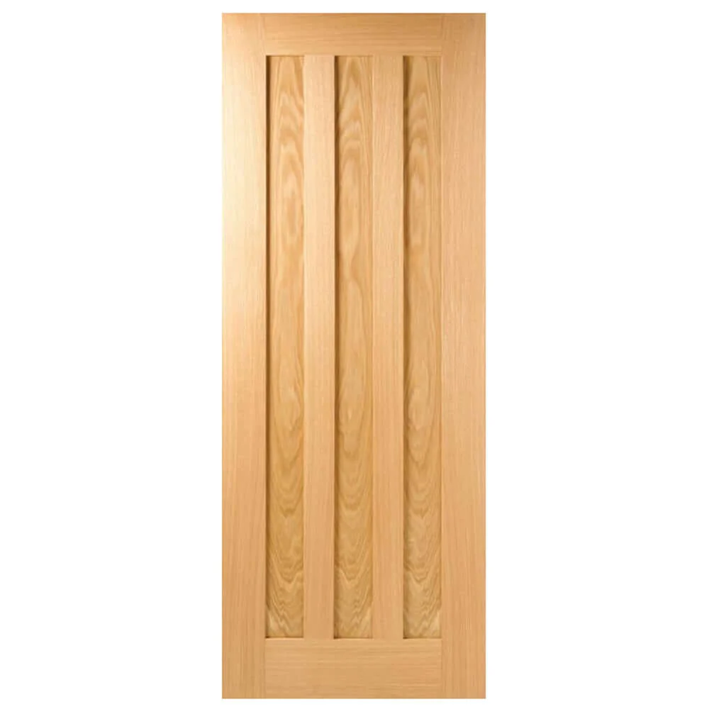 Idaho Three Panel Oak Door - Image 2
