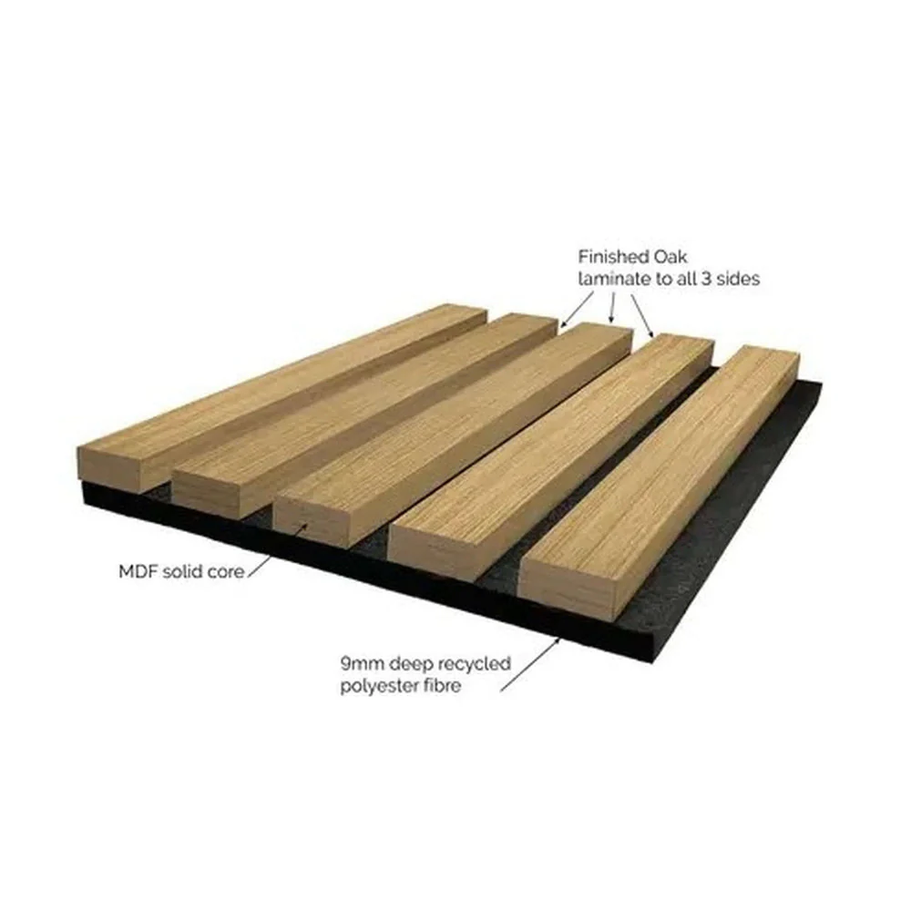 JB Kind Oak Laminate Acoustic Wall Panel - Image 4
