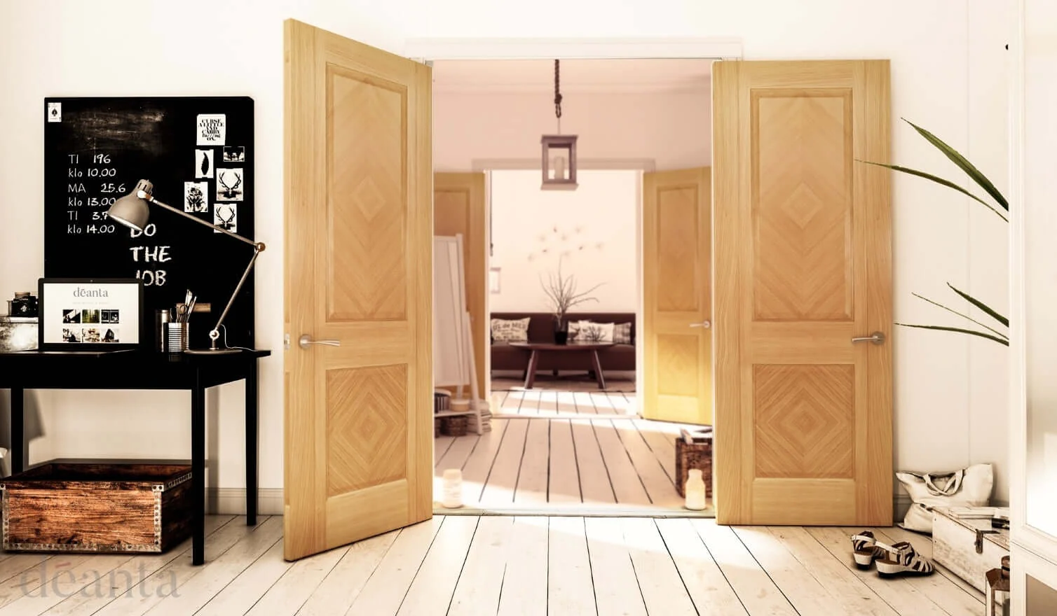 Kensington Pre-Finished Oak Fire Door - Image 4