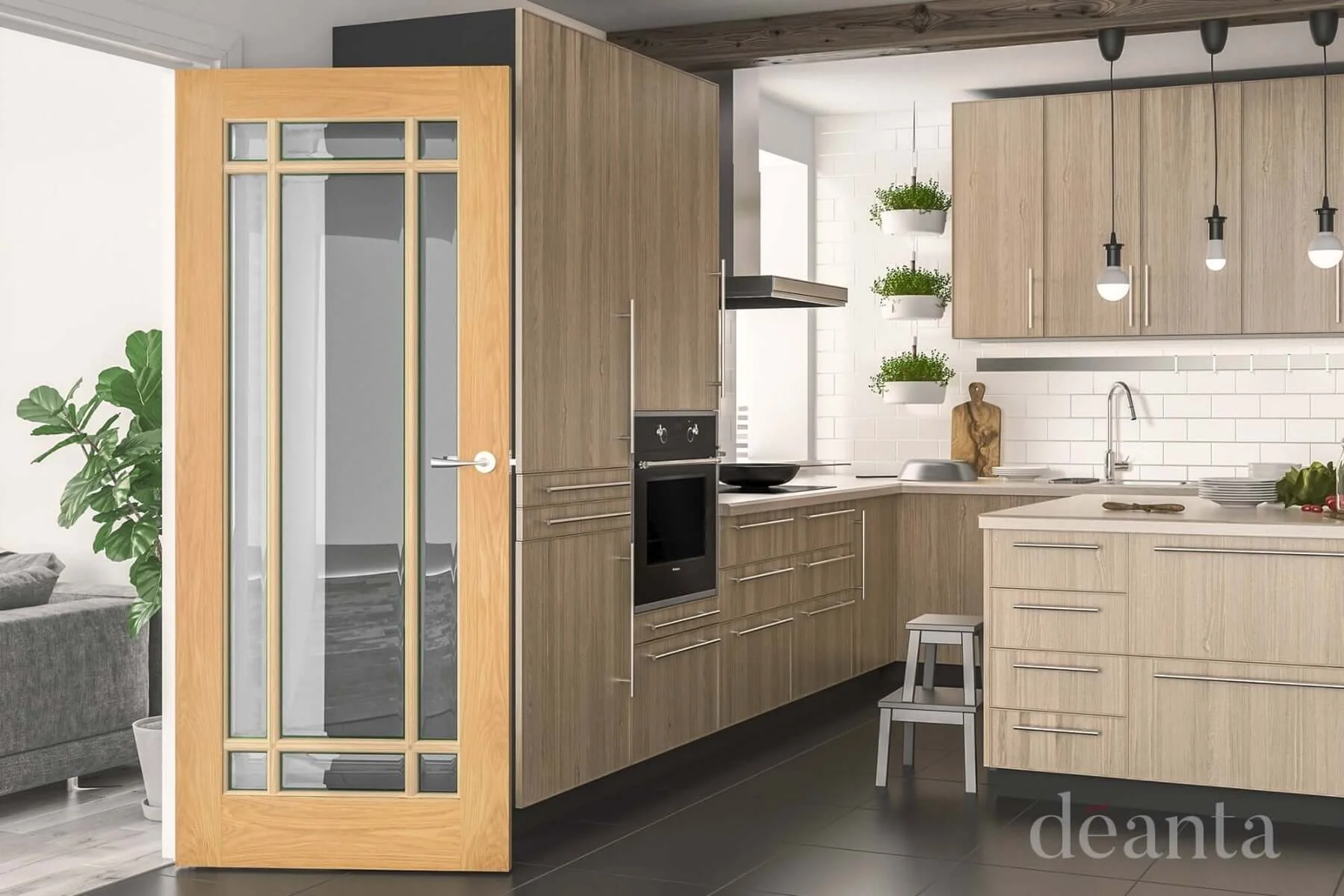 Kerry Glazed Oak Door - Image 3