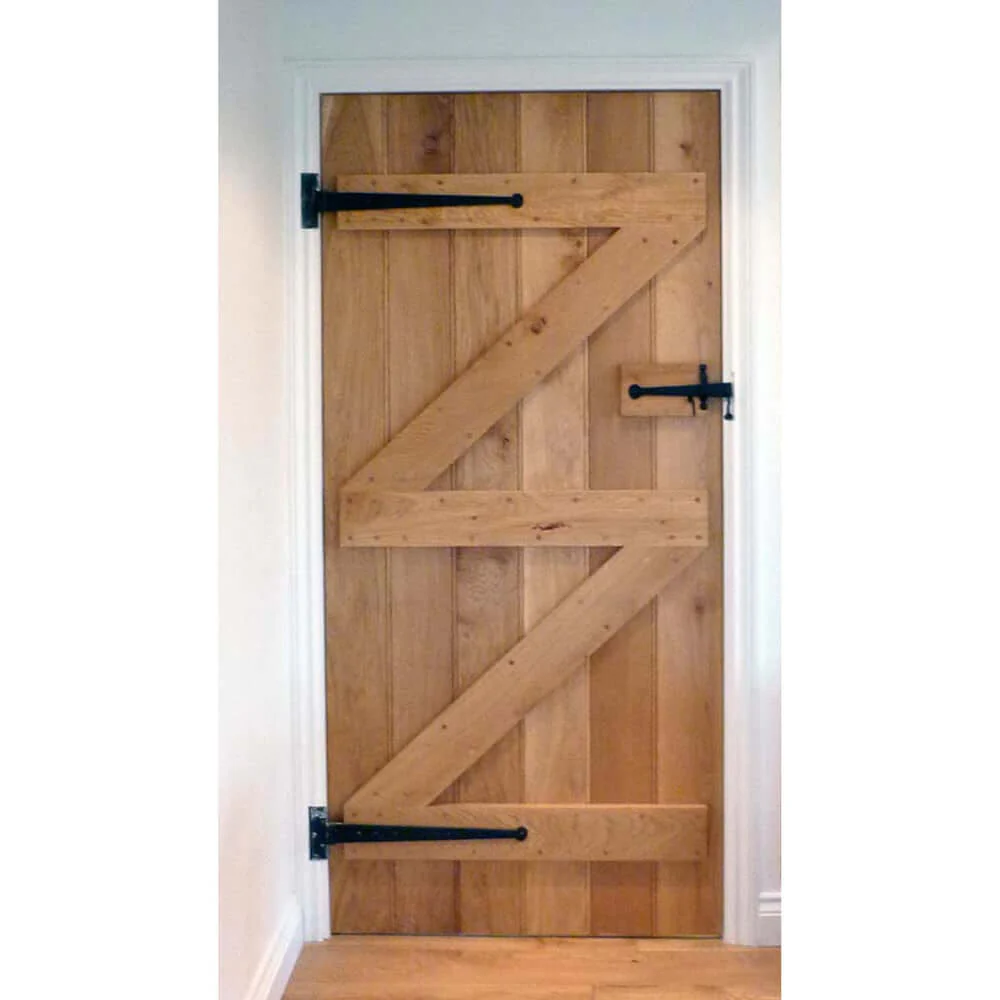 Solid Oak Ledge And Brace Door - Image 11
