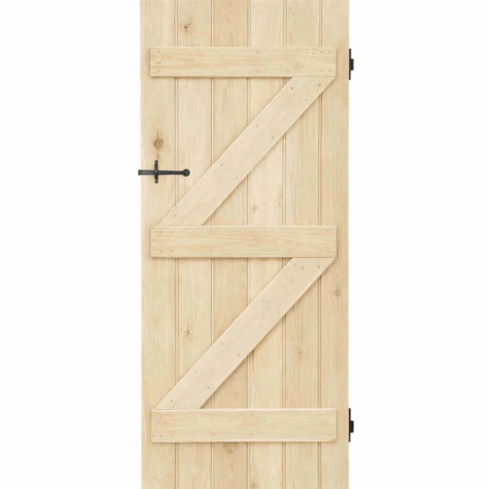 Solid Oak Ledge And Brace Door - Image 3