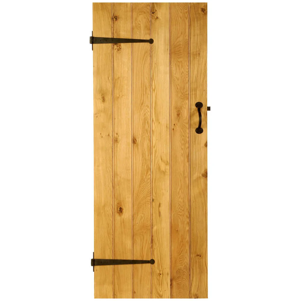Solid Oak Ledge And Brace Door - Image 4