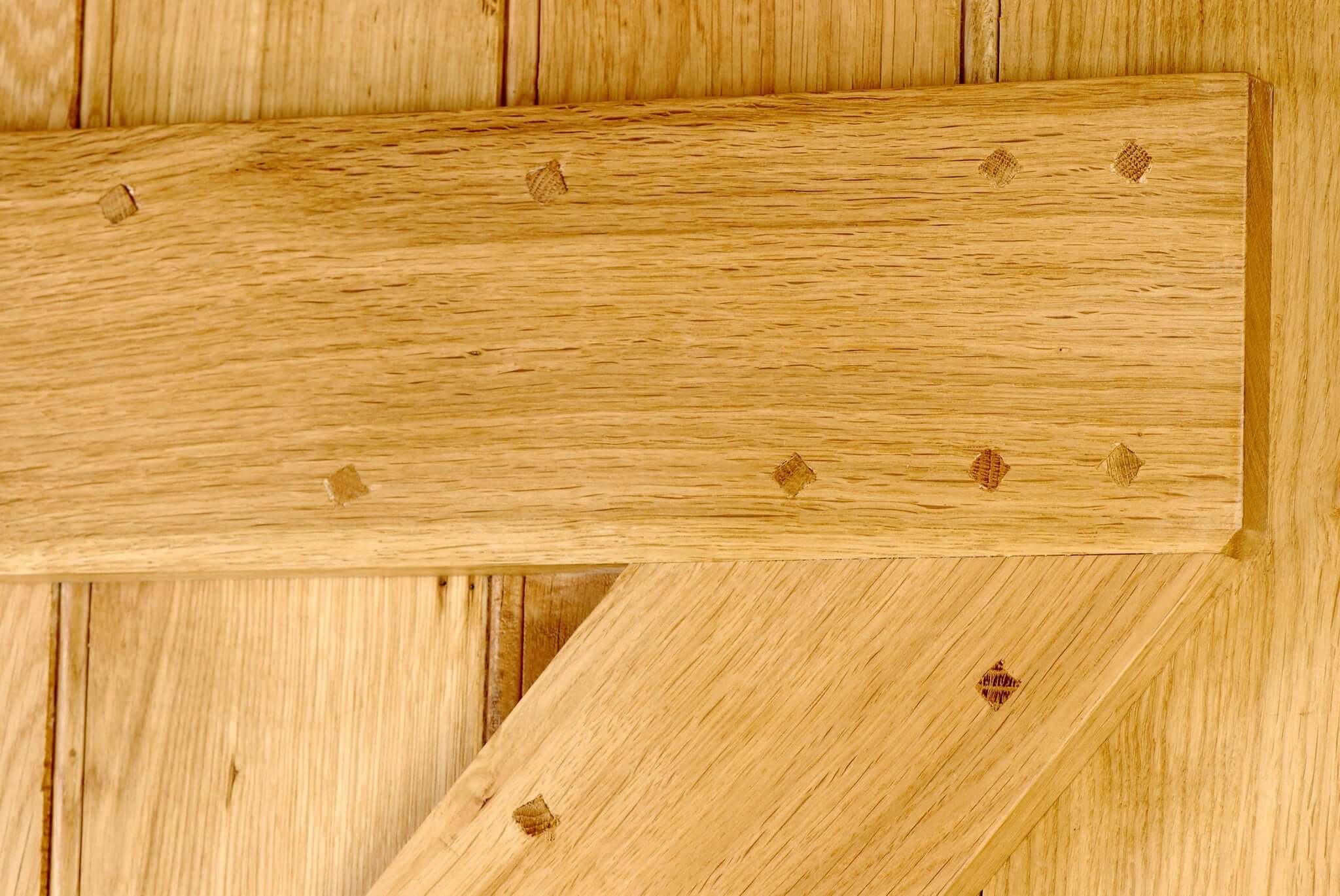 Solid Oak Ledge And Brace Door - Image 8