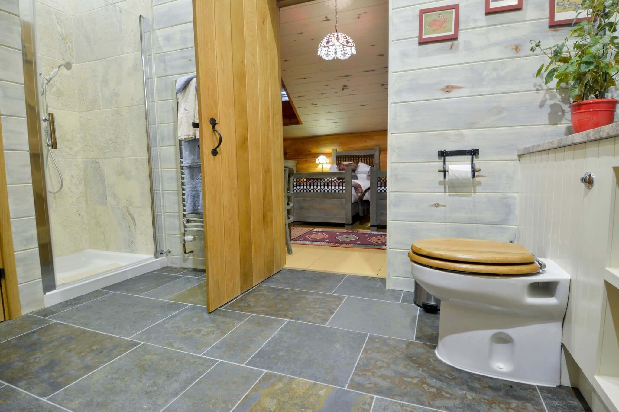 Solid Oak Ledge And Brace Door - Image 9