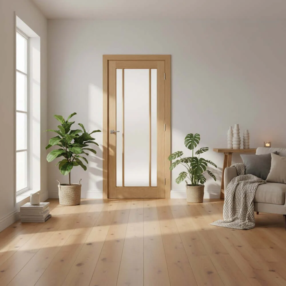 Lincoln Frosted Glazed French Door