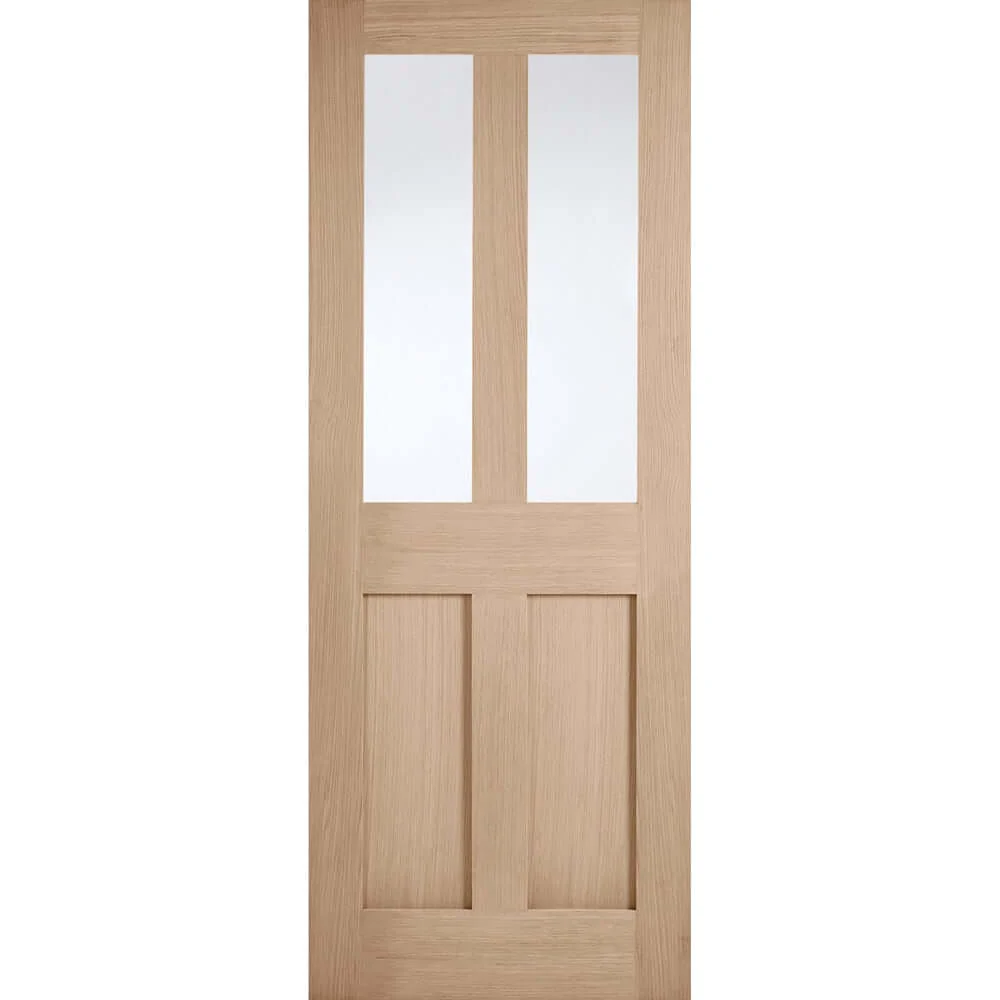 London Flat 4P Prefinished Oak Glazed Internal Door - Image 2