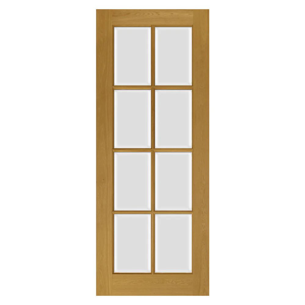 London French Glazed Oak Veneer Door - Image 2