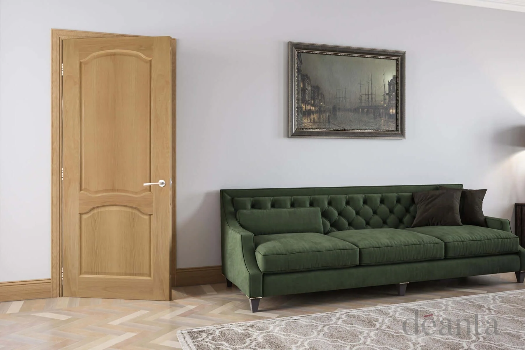 Louis Oak Door - Image 3