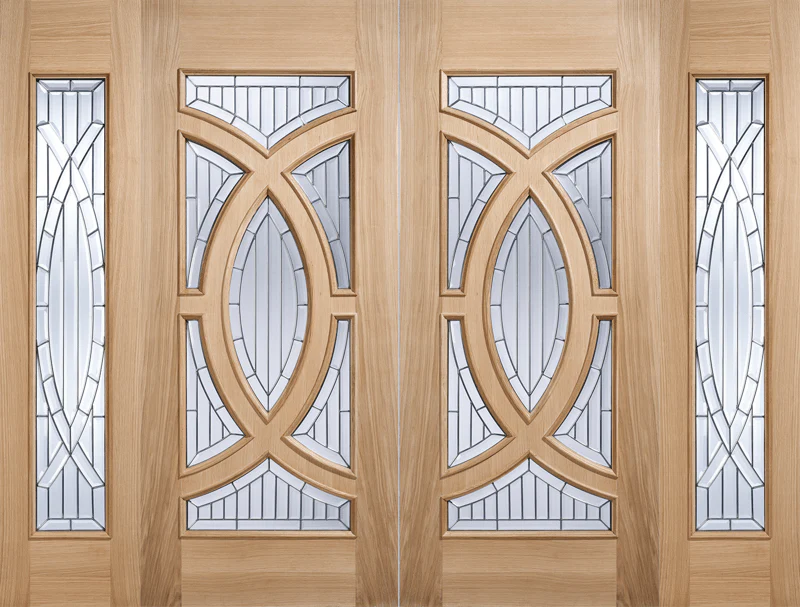 Majestic Oak Glazed External Door - Image 4