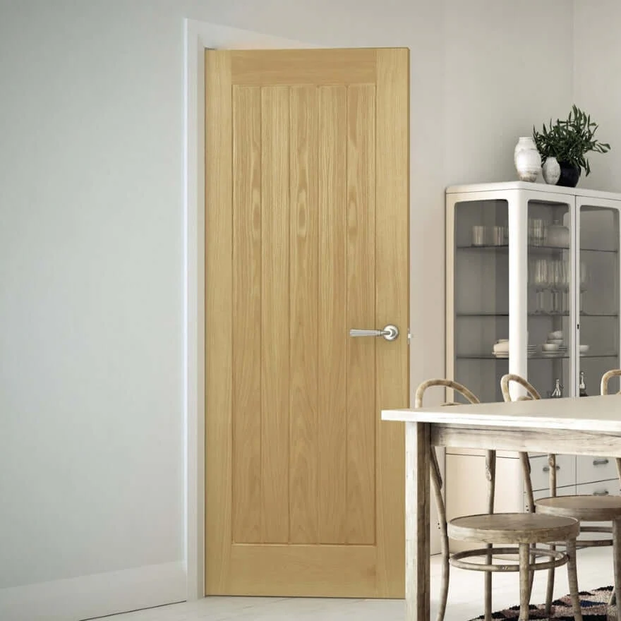 Mexicana Ely Prefinished Internal Oak Fire Door - Image 4