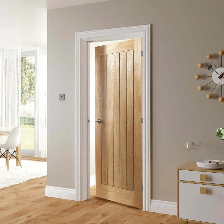 Mexicana Ely Prefinished Internal Oak Fire Door - Image 5