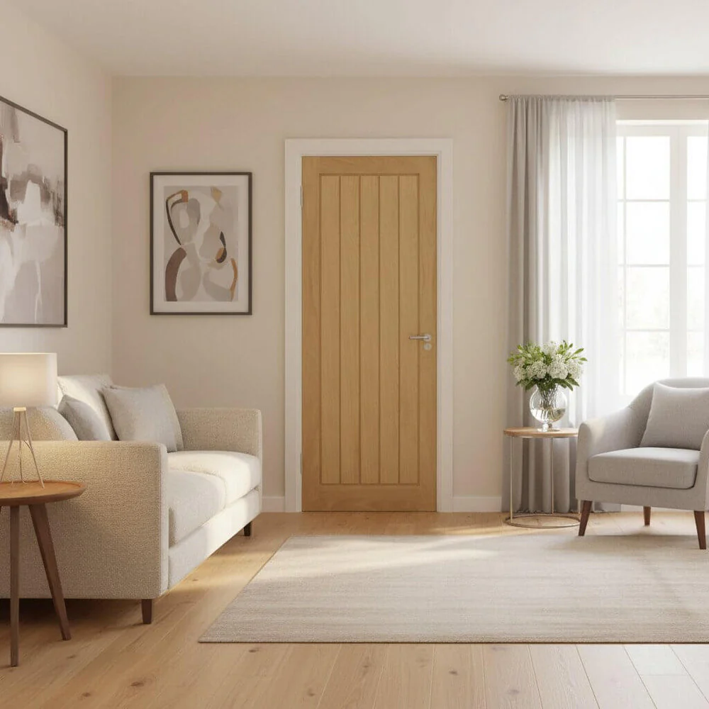 Mexicano Modern Veneer Oak Door
