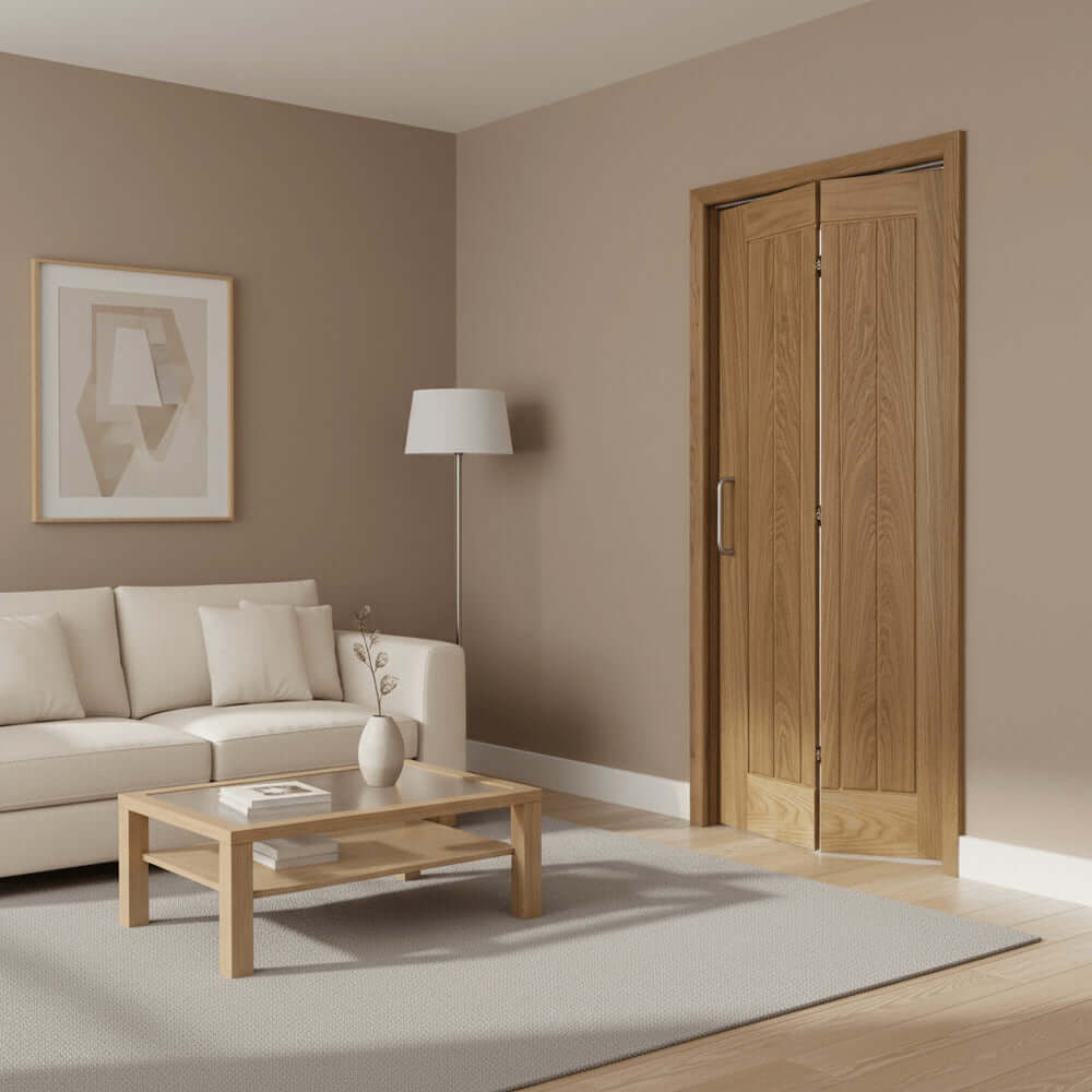 Mexicano Oak Bi-Fold Door