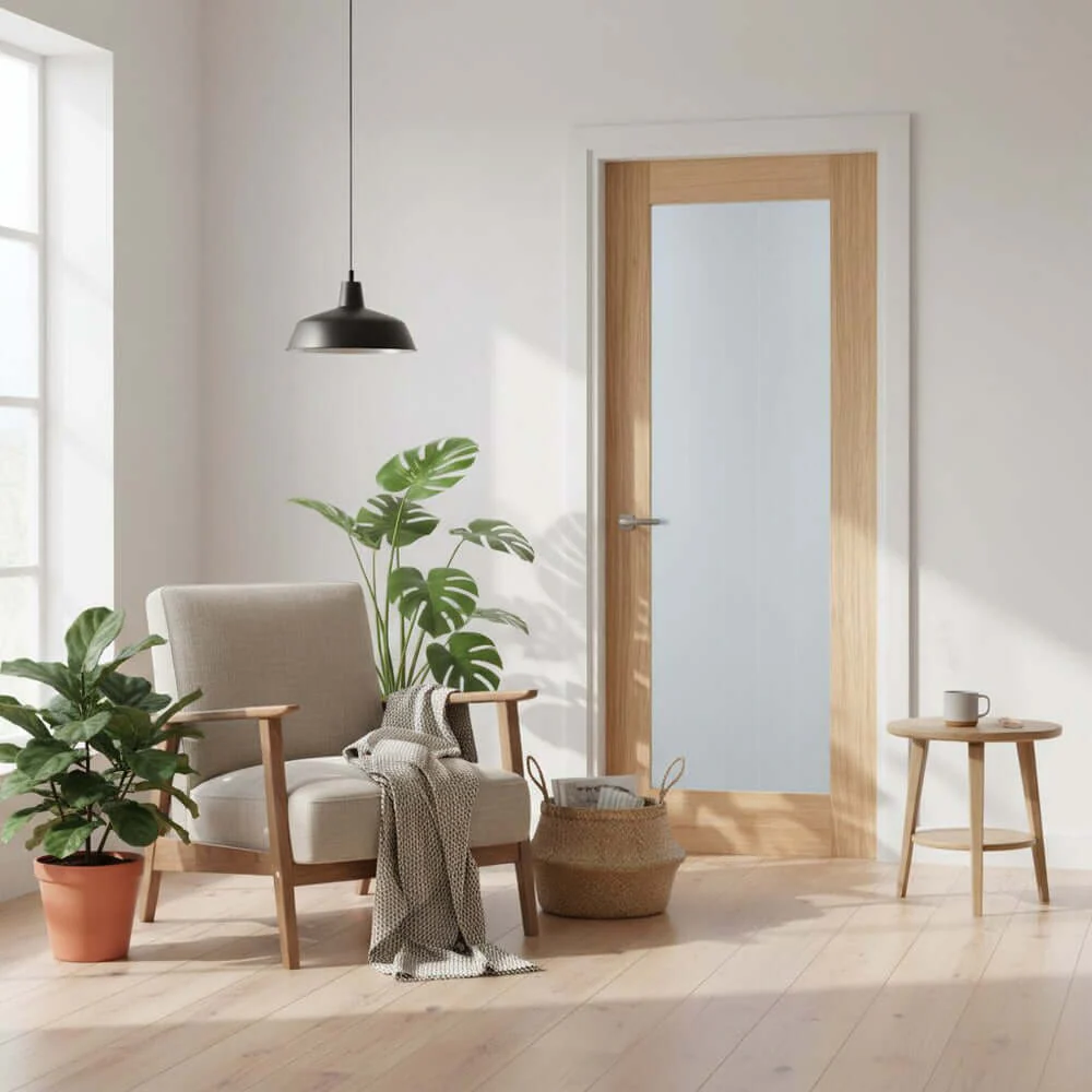 Mexicano Pattern 10 Glazed Oak Internal Door
