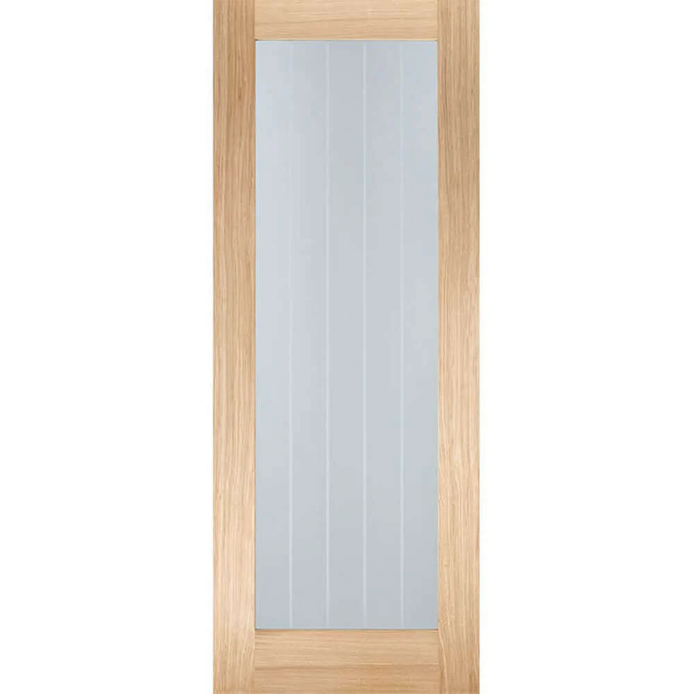 Mexicano Pattern 10 Glazed Oak Internal Door - Image 2