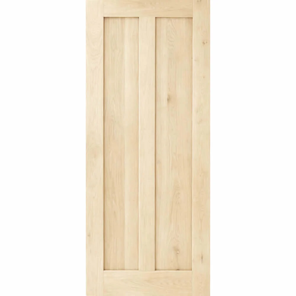 Solid Oak Two Panel Door - Image 4