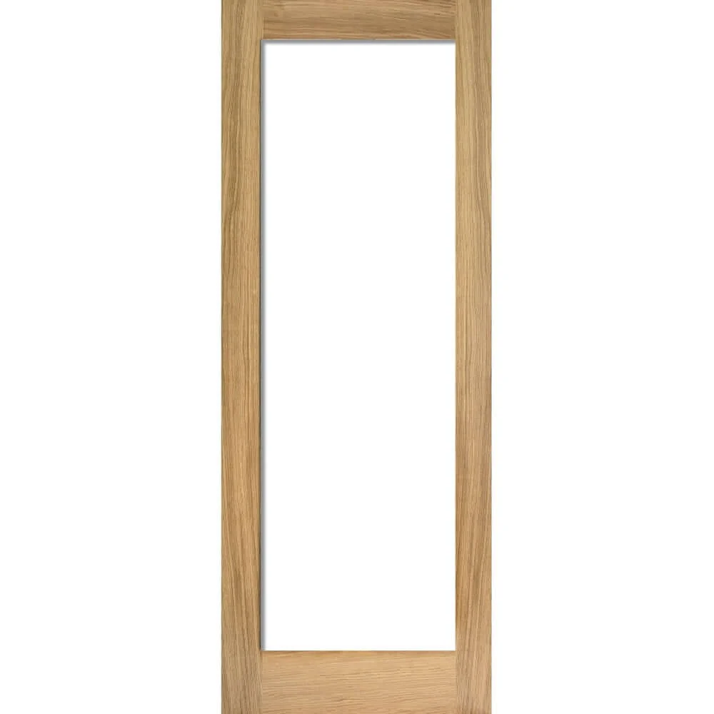 Oak Veneer 1 Light Glazed Internal French Door - Image 2