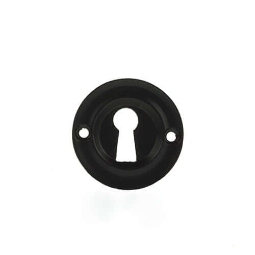 Old English Solid Brass Key Escutcheon Pair - Image 10