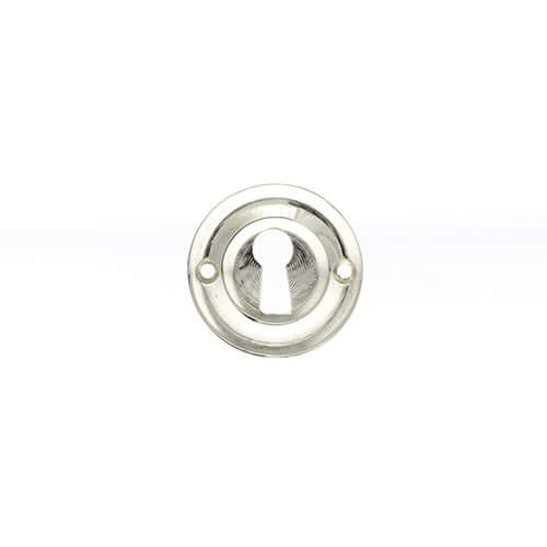 Old English Solid Brass Key Escutcheon Pair - Image 11