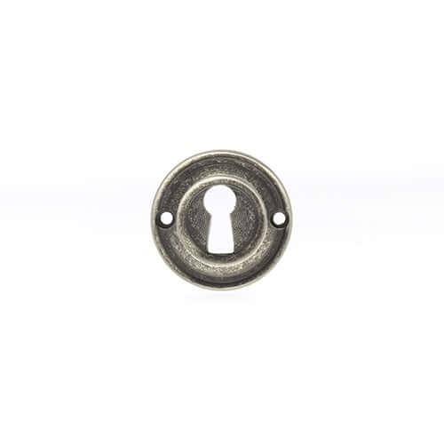 Old English Solid Brass Key Escutcheon Pair - Image 12