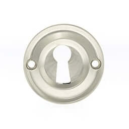 Old English Solid Brass Key Escutcheon Pair - Image 22