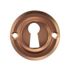 Old English Solid Brass Key Escutcheon Pair - Image 28