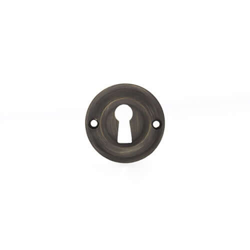 Old English Solid Brass Key Escutcheon Pair - Image 29