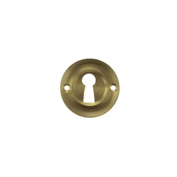 Old English Solid Brass Key Escutcheon Pair - Image 31