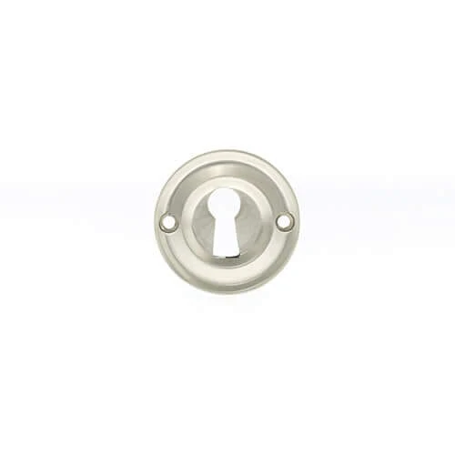 Old English Solid Brass Key Escutcheon Pair - Image 7