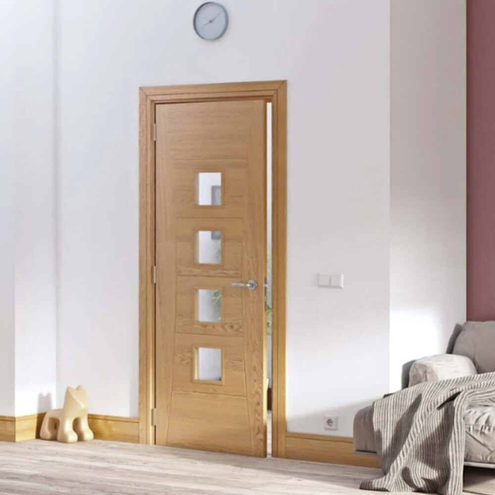 Pamplona Glazed Prefinished Oak Fire Door