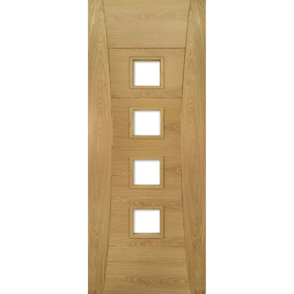 Pamplona Glazed Prefinished Oak Fire Door - Image 2