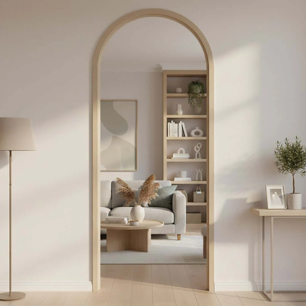 Prefinished Blonde Oak Curved Door Frame